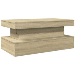 Berkfield Coffee Table With Led Lights Sonoma Oak 90X50X40 Cm - thumbnail 9