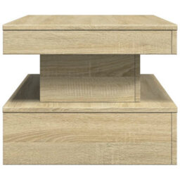 Berkfield Coffee Table With Led Lights Sonoma Oak 90X50X40 Cm - thumbnail 8