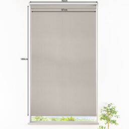 GoodHome Boreas Corded Pearl Grey Blackout Roller Blind (W)90Cm (L)180Cm - thumbnail 9