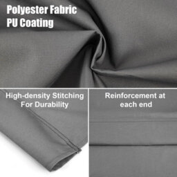 Replacement Seat Cover For Two And Three Garden Swings, Waterproof Thick (600D) - 138 X 50 Cm, Grey. - thumbnail 5