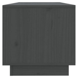 Berkfield Tv Cabinet Grey 90X35X35 Cm Solid Wood Pine - thumbnail 4