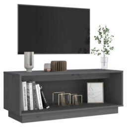 Berkfield Tv Cabinet Grey 90X35X35 Cm Solid Wood Pine - thumbnail 6
