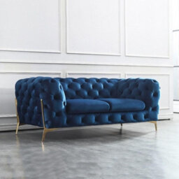 Stratus Interiors Italian Chesterfield 2 Seater Sofa Plush Velvet Uk Manufactured - thumbnail 1