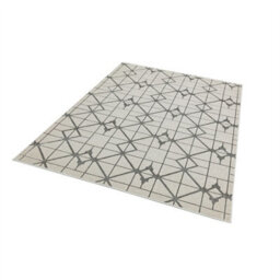Lattice Geometric Modern Cotton Backing Rug For Living Room Bedroom And Dining Room-120Cm X 170Cm - thumbnail 2