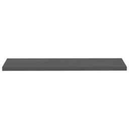 Berkfield Floating Wall Shelves 4 Pcs High Gloss Grey 120X23.5X3.8 Cm Mdf - thumbnail 5