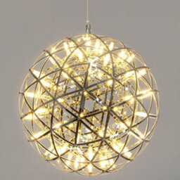 CGC Lighting Cgc Fawkes Natural White Chrome 120Cm Xxxxl Large Silver Starburst Led Pendant Light Chandelier - thumbnail 2