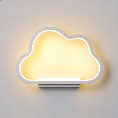Nordic Minimalist Cloud Led Wall Sconce, Decorative Wall Lamp For Kids Bedroom, Bedside & Living Room Background - image 1