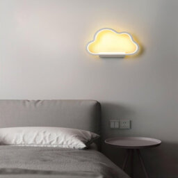 Nordic Minimalist Cloud Led Wall Sconce, Decorative Wall Lamp For Kids Bedroom, Bedside & Living Room Background - thumbnail 2