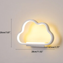 Nordic Minimalist Cloud Led Wall Sconce, Decorative Wall Lamp For Kids Bedroom, Bedside & Living Room Background - thumbnail 7