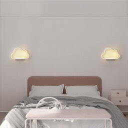 Nordic Minimalist Cloud Led Wall Sconce, Decorative Wall Lamp For Kids Bedroom, Bedside & Living Room Background - thumbnail 5