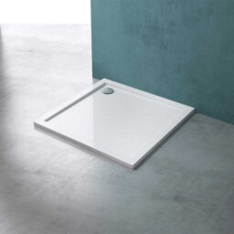 Durovin Bathrooms Shower Tray - Light Sturdy Acrylic - Glossy White Finish - Square - 700 X 700mm - thumbnail 2