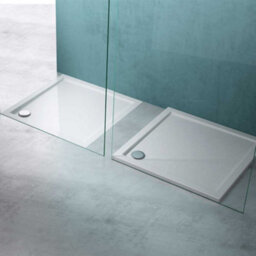 Durovin Bathrooms Shower Tray - Light Sturdy Acrylic - Glossy White Finish - Square - 700 X 700mm - thumbnail 4