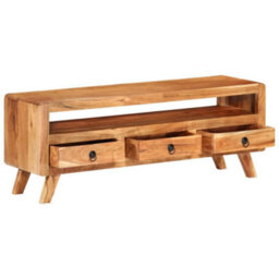 Berkfield Tv Cabinet 110X30X40 Cm Solid Acacia Wood - thumbnail 3