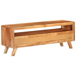 Berkfield Tv Cabinet 110X30X40 Cm Solid Acacia Wood - thumbnail 4