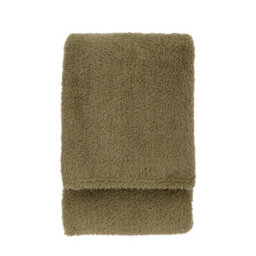 Gallery™ Olive Teddy Fleece Throw (L) 180Cm X (W) 140Cm