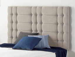 Somnior Beds Somnior  2Ft6 Bliss Small Single 32 Inches Plush Silver Headboard With Wooden Struts