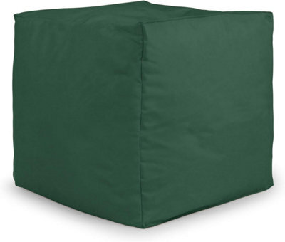 istyle mode Bottle Green Outdoor Bean Bag Footstool Pouffe Water-Resistant 40X40Cm - image 1