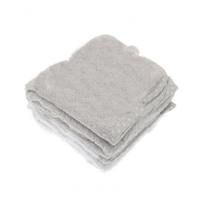 Home & Living Baby Elli & Raff Hooded Towel (Pack Of 2) Grey/white (One Size)
