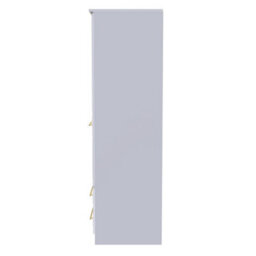 Norfolk 2 Door 2 Drawer Wardrobe With Shelf & Hanging Rail In White Ash (Ready Assembled) - thumbnail 2