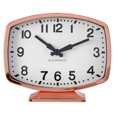 Orsina Baillie Rose Gold Finish Table Clock - image 1