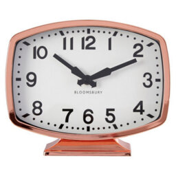 Orsina Baillie Rose Gold Finish Table Clock - thumbnail 4