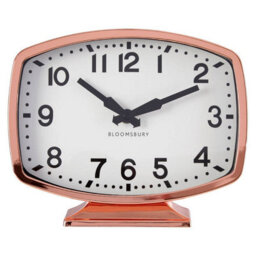 Orsina Baillie Rose Gold Finish Table Clock - thumbnail 1