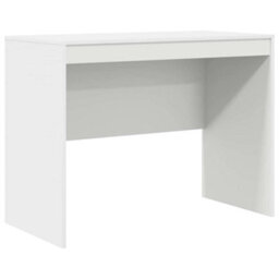 Berkfield Writing Desk White Particle Board 100 X 50 X 76 Cm Storage - thumbnail 2