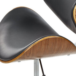 Beliani Desk Chair Rotterdam Faux Leather Black - thumbnail 7