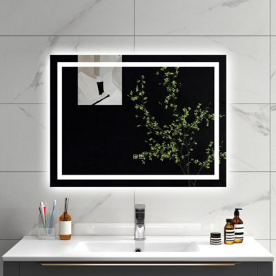 Sline 1000X600mm Bluetooth Bathroom Led Mirror,dimmable 3 Colors,anti-Fog,memory Functions,touch Controls,horizontal/vertical - image 1
