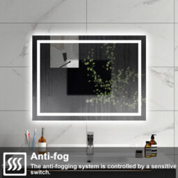 Sline 1000X600mm Bluetooth Bathroom Led Mirror,dimmable 3 Colors,anti-Fog,memory Functions,touch Controls,horizontal/vertical - thumbnail 5