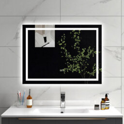 Sline 1000X600mm Bluetooth Bathroom Led Mirror,dimmable 3 Colors,anti-Fog,memory Functions,touch Controls,horizontal/vertical - thumbnail 1