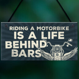Red Ocean Motorbike Motorcycle Gift Hanging Plaque Birthday Gift For Dad Daddy Grandad Biker Garage Gift For Him - thumbnail 5