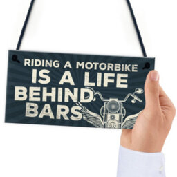 Red Ocean Motorbike Motorcycle Gift Hanging Plaque Birthday Gift For Dad Daddy Grandad Biker Garage Gift For Him - thumbnail 6