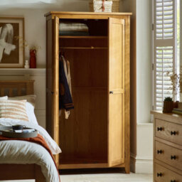 Oakham Premium Kingsley 2 Door Wardrobe In Waxed Oak - thumbnail 3