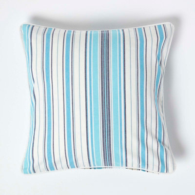 Homescapes Cotton New England Stripe Cushion Cover, 45 X 45 Cm - image 1