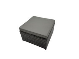 Fimous 8 Seat Outdoor Wicker Pe Rattan Garden Furniture Set Dining Table Sofa Set With 2 Big Stools Dark Grey Mixed - thumbnail 7