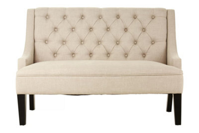 Premier Housewares Interiors By Premier High Back Bench, Comfy Padded Velvet Seat, Built To Last Bedroom Bench, Easy To Clean Large Bench - image 1