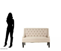 Premier Housewares Interiors By Premier High Back Bench, Comfy Padded Velvet Seat, Built To Last Bedroom Bench, Easy To Clean Large Bench - thumbnail 8