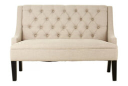 Premier Housewares Interiors By Premier High Back Bench, Comfy Padded Velvet Seat, Built To Last Bedroom Bench, Easy To Clean Large Bench - thumbnail 1