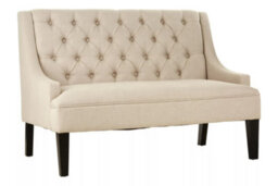 Premier Housewares Interiors By Premier High Back Bench, Comfy Padded Velvet Seat, Built To Last Bedroom Bench, Easy To Clean Large Bench - thumbnail 2