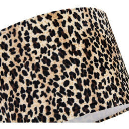Happy Homewares Modern And Distinctive Leopard Print Table/pendant Lamp Shade In Soft Velvet - thumbnail 3