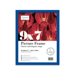 9X7 Blue Picture Frame (17.8 X 22.9Cm) Poster, Photo, Artwork, Gallery Wall Or Print - thumbnail 1