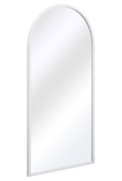 Mirroroutlet The Arcus White Metal Framed Arched Garden Mirror 140Cm X 70Cm - thumbnail 3