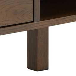 Wyld Haus Cork Rectangular Cream Ceramic Coffee Table With Oak Veneer Base - thumbnail 8
