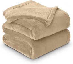 Gc Gaveno Cavailia Luxury Faux Fur Throw 200X240 Cm Biscuit Fleece Blanket For King Bed & Sofa Bed - thumbnail 6