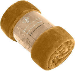 Gc Gaveno Cavailia Luxury Faux Fur Throw 200X240 Cm Biscuit Fleece Blanket For King Bed & Sofa Bed