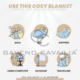 Gc Gaveno Cavailia Luxury Faux Fur Throw 200X240 Cm Biscuit Fleece Blanket For King Bed & Sofa Bed - thumbnail 2