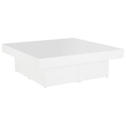 Vidaxl Coffee Table White 90X90X28 Cm Engineered Wood - thumbnail 2