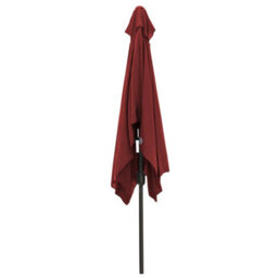 VRUC Outdoor 2X3M Parasol - Crank Up & Tilt Garden Parasol Umbrella Wine Red And Base - thumbnail 2
