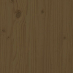 Berkfield Bed Frame Honey Brown Solid Wood 200X200 Cm - thumbnail 5